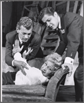 Joseph Cotten, Arlene Francis and George Axelrod in rehearsal for the stage production of Once More with Feeling