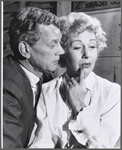 Joseph Cotten and Arlene Francis in rehearsal for the stage production of Once More with Feeling