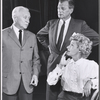 Ralph Bunker, Joseph Cotten and Arlene Francis in rehearsal for the stage production of Once More with Feeling