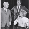 Ralph Bunker, Joseph Cotten and Arlene Francis in rehearsal for the stage production Once More with Feeling