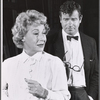 Arlene Francis and Walter Matthau in rehearsal for the stage production Once More with Feeling