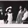 Frank Langella, Roscoe Lee Browne [right] and unidentified others in the stage production The Old Glory