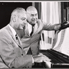 Burton Lane and Robert Lewis in rehearsal for the stage production One a Clear Day You Can See Forever