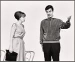 Barbara Harris and Louis Jourdan in rehearsal for the stage production a Clear Day You Can See Forever