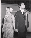 Barbara Harris and Louis Jourdan in rehearsal for the stage production a Clear Day You Can See Forever