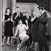 Blanche Collins, Louis Jourdan [right] and unidentified others [left] in rehearsal for the stage production One a Clear Day You Can See Forever