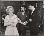 Arlene Francis, Rex Williams and Walter Matthau in the stage production Once More with Feeling