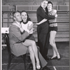 Frances Helm [center] and unidentified others in the stage production One Foot in the Door