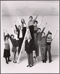 Nancy Hamilton, Pamela Adams, Joy Garrett, Georgia Engel, Liz Otto, Pat Lysinger, Douglas Houston, Geoff Leon, Charles Murphy, Edward Penn and Jess Richards in the stage production One for the Money, Etc.