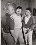 Lloyd Nolan, John McLiam and Harry Guardino in the stage production One More River