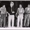 Al Lewis, Lloyd Nolan, John McLiam and Harry Guardino in the stage production One More River