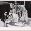 Lloyd Nolan, John McLiam, Al Lewis [left] and unidentified others in the stage production One More River