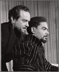 Alfred Drake and Earle Hyman in the 1957 American Shakespeare production of Othello