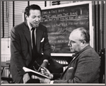 Alfred Drake and John Housman in rehearsal for the 1957 American Shakespeare production of Othello