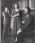 Alfred Drake, Jacqueline Brookes and Earle Hyman in rehearsal for the 1957 American Shakespeare production of Othello