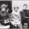 Estelle Parsons, Jo Van Fleet and Robert Ryan in rehearsal for the stage production Our Town