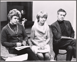 Estelle Parsons, Jo Van Fleet and Robert Ryan in rehearsal for the stage production Our Town