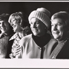 Tom Moore, Janie Sell, Patty Andrews and Maxene Andrews in rehearsal for the stage production Over Here!