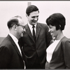Philip Rose, Alan Alda and Diana Sands in rehearsal for the stage production The Owl and the Pussycat