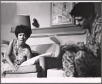 Diana Sands and Alan Alda in the stage production The Owl and the Pussycat