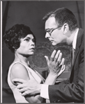 Eartha Kitt and Russell Nype in the touring stage production The Owl and the Pussycat 