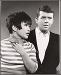 Pat Suzuki and Robert Reed in the touring stage production The Owl and the Pussycat 