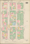 Manhattan, V. 3, Double Page Plate No. 50 [Map bounded by W. 4th St., Greene St., W. Houston St., Hancock St., Minetta St., 6th Ave.]