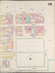 Manhattan, V. 1, Double Page Plate No. 28 [Map bounded by Grand St., Corlears St., South St., Montgomery St., Henry St.]
