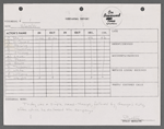 Stage manager's log