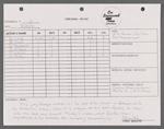 Stage manager's log