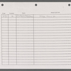 Stage manager's log