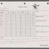 Stage manager's log