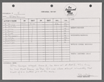 Stage manager's log