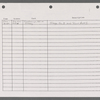 Stage manager's log
