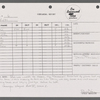 Stage manager's log