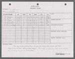 Stage manager's log