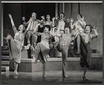 Mary Sue Finnerty, Rebecca York, Jim Litten, Jamie Donnelly, Jimmy Brennan, Barbara Andres, Stephen Lehew and Wayne Bryan in the stage production Rodgers & Hart