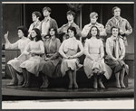 Barbara Andres, Tovah Feldshuh, Virginia Sandifur, Rebecca York, Mary Sue Finnerty, Jamie Donnelly, Jimmy Brennan, Stephen Lehew, Jim Litten, Wayne Bryan and Laurence Guittard in the stage production Rodgers & Hart