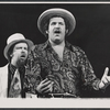 Joe Butler [center] and unidentified in the 1971 stage production of The Rise and Fall of the City of Mahagonny