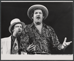 Joe Butler [center] and unidentified in the 1971 stage production of The Rise and Fall of the City of Mahagonny