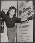 Judy Tyler in publicity photo for the stage production Pipe Dream