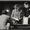 Henry Fonda [center] and unidentified others in the 1968 stage production of The Front Page