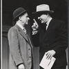 John McGiver [right] and unidentified in the 1968 stage production of The Front Page