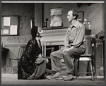 Anne Jackson and William Duell in the 1968 stage production of The Front Page