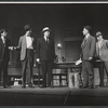Robert Ryan [left] and unidentified others in the 1968 stage production of The Front Page