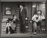 Anne Jackson and unidentified others in the 1968 stage production of The Front Page