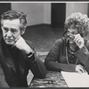 Robert Ryan and Estelle Parsons in rehearsal for the 1968 stage production of The Front Page