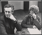 Robert Ryan and Estelle Parsons in rehearsal for the 1968 stage production of The Front Page