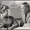 Estelle Parsons and Henry Fonda in rehearsal for the 1968 stage production of The Front Page