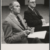 Henry Fonda and John McGiver in rehearsal for the 1968 stage production of The Front Page